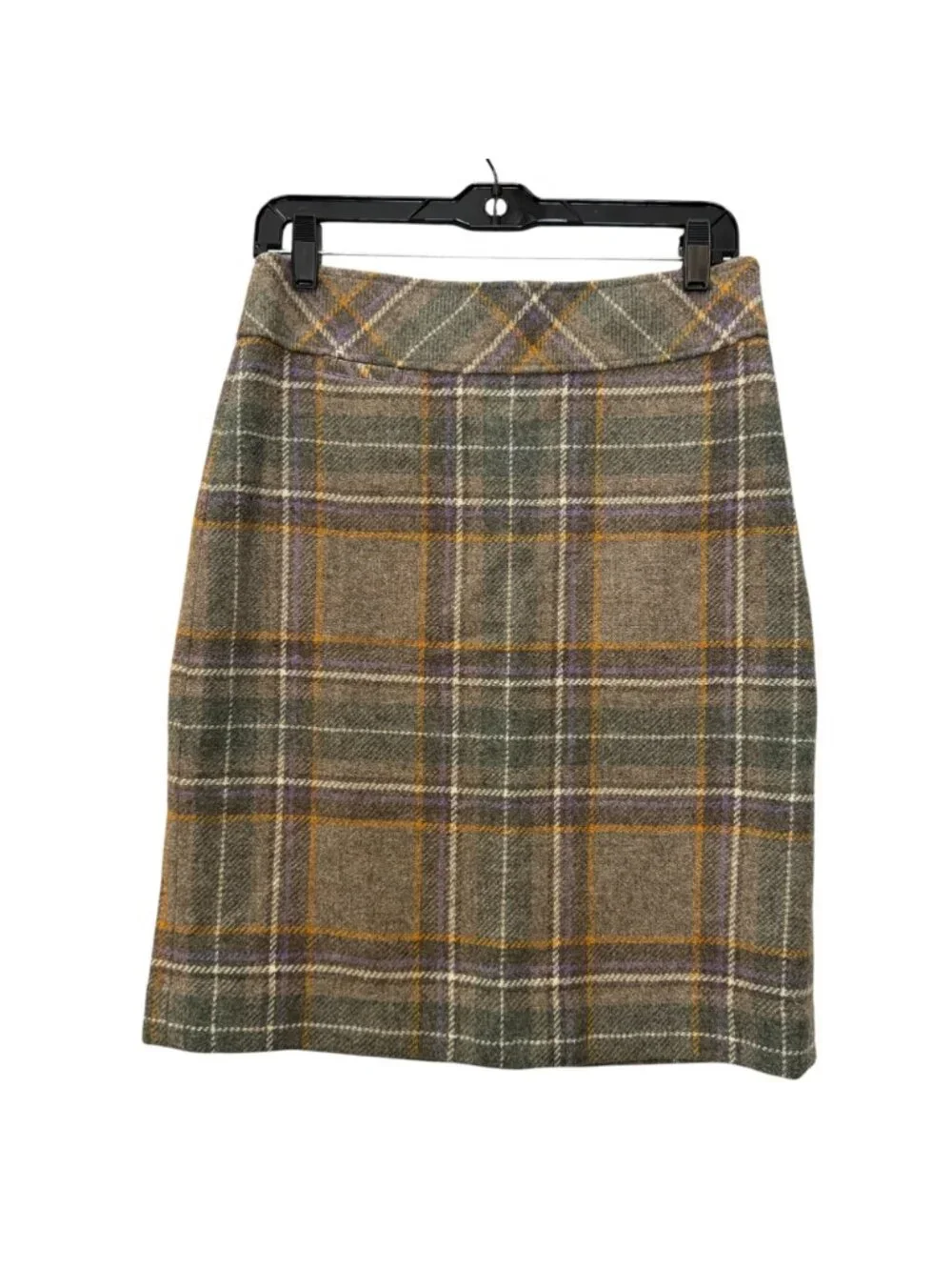 Vintage 90s L.L. Bean "Andover" Wool Mini Skirt Size 4 Preppy Earthy Academia - Picture 7 of 13